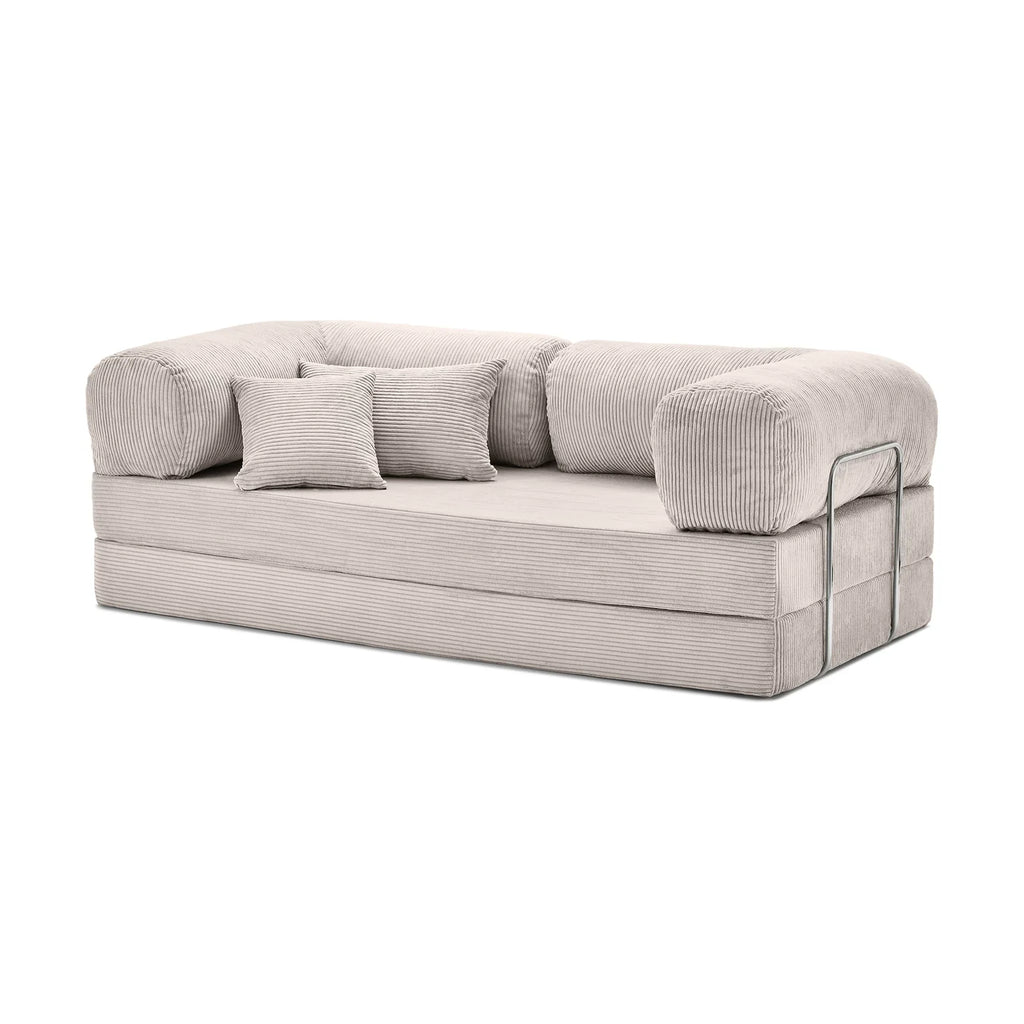 Meelo - Cream Compressed Sofa