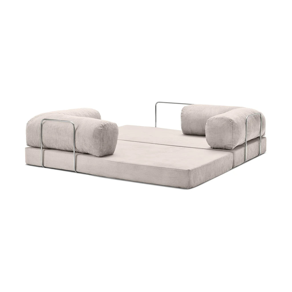 Meelo - Cream Compressed Sofa