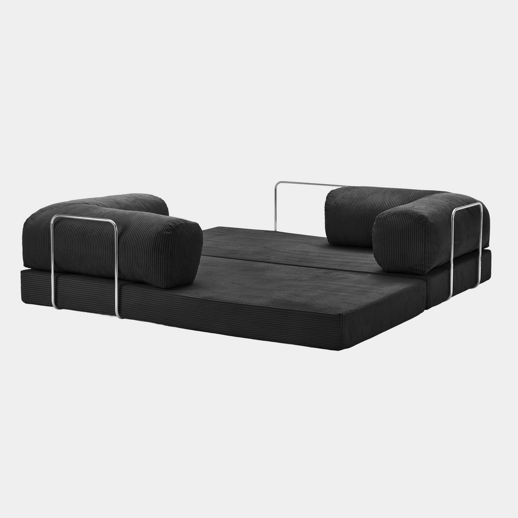 MaisonSofa Mello Corduroy Sofa - Black - Style 3