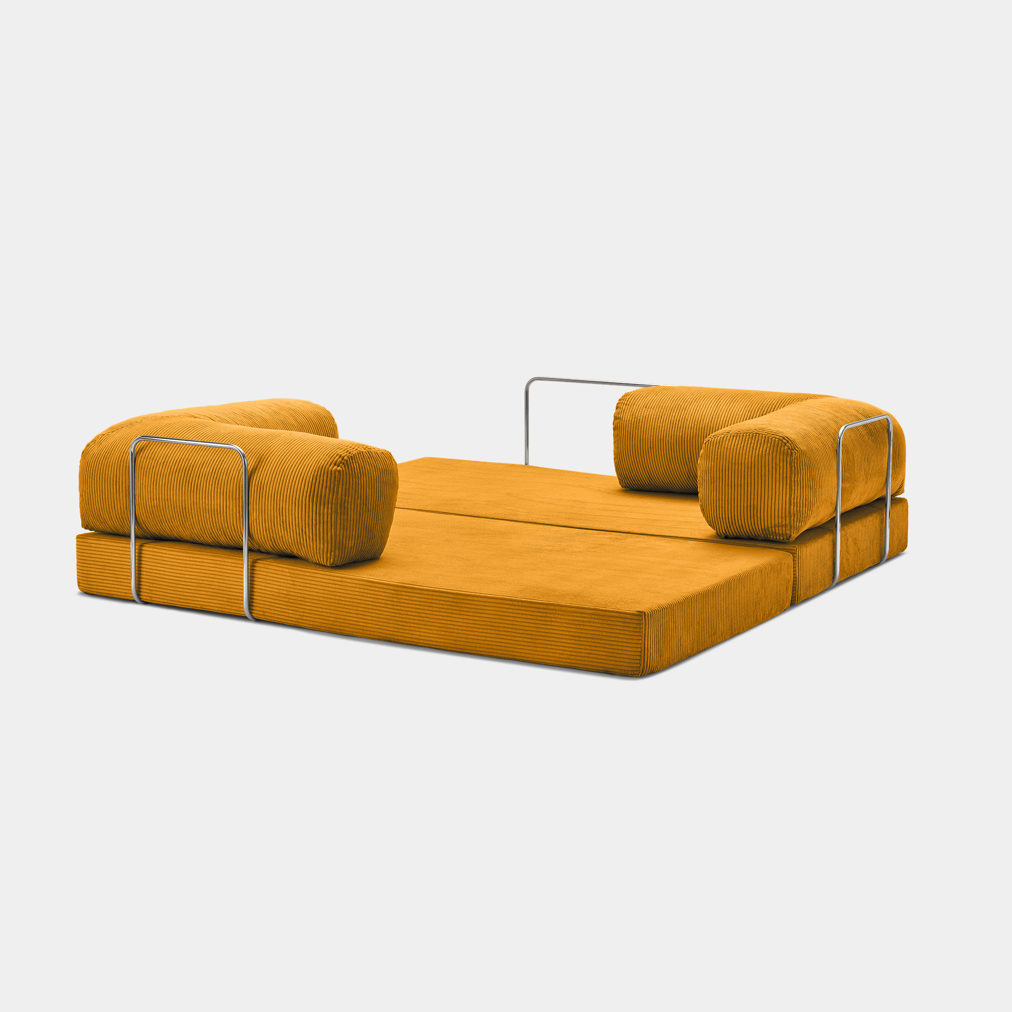 MaisonSofa Mello Corduroy Sofa - Tangerine - Vue 2