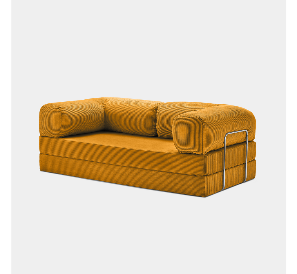 MaisonSofa Mello Corduroy Sofa - Tangerine - Vue 3