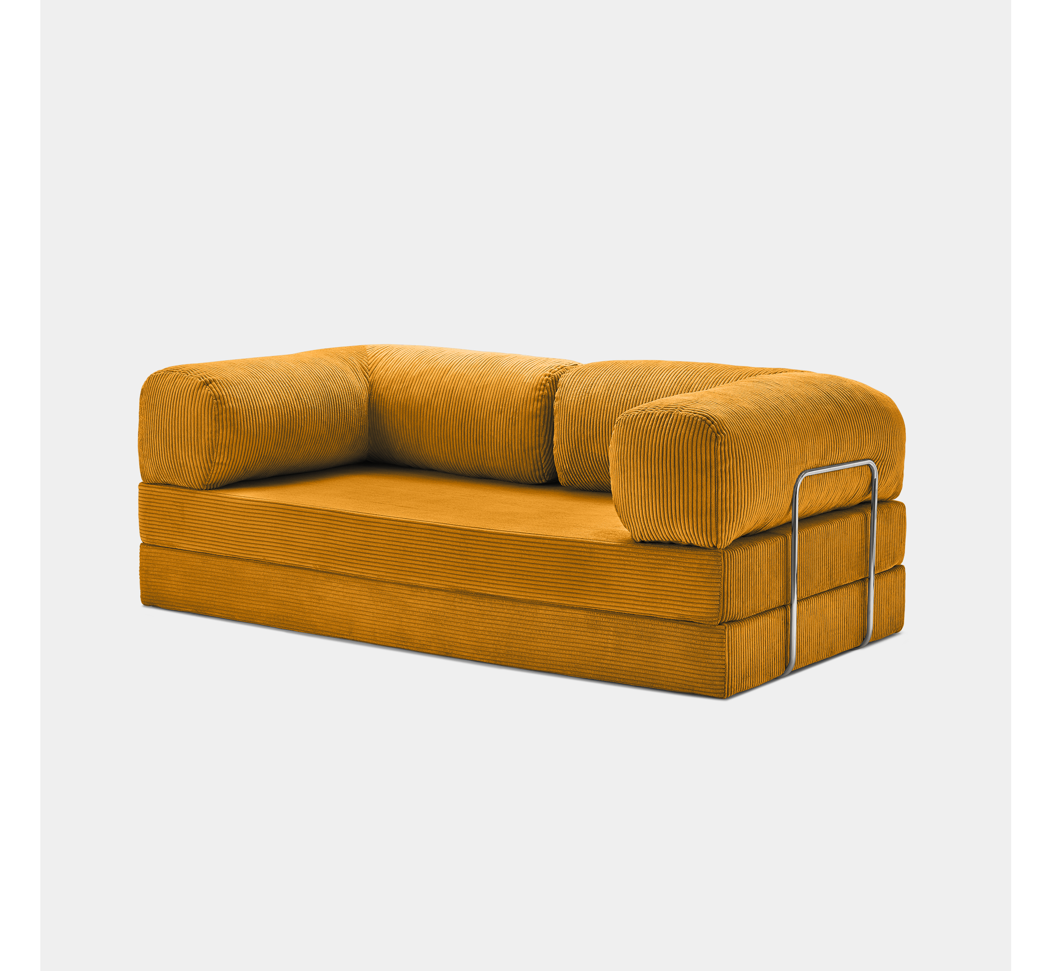MaisonSofa Mello Corduroy Sofa - Tangerine - Vue 3