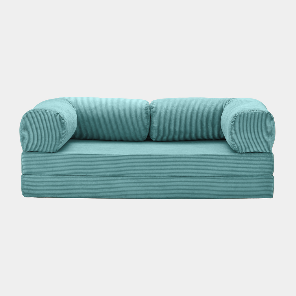 MaisonSofa Mello Corduroy Sofa - Turquoise - View 1